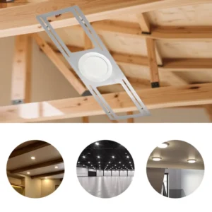 Adjustable New Construction Galvanized Box Bracket Mounting Plate Round Hole Cut Pre Mounting Plate With No Lip
