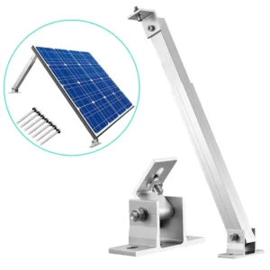 Adjustable Sloped Aluminum Photovoltaic Mounting Bracket with Front and Rear Legs for Solar Panel Installation System
