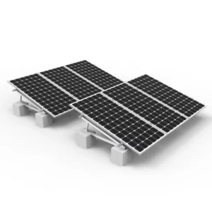 Adjustable Solar Panel Ballast Mounting Bracket Aluminum Structure for Flat Roof
