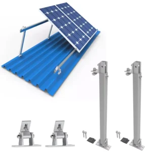 Adjustable Solar Panel Tilt Mount Brackets Support Structure for Solar Panels Metal Roof Any Flat Roof Ground