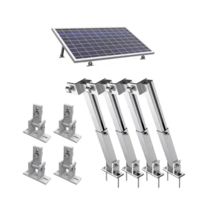 Adjustable Solar Tilt Mount Brackets with AL6005 T5 & SUS304 Materials 15 30 Tilt Angle Over 25 Years Service Life