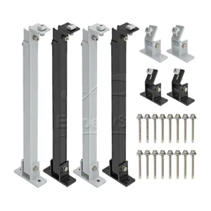 Adjustable Tilt Front Leg Rear Leg Aluminium Anodized Framed Solar Panel Solar Kit Roof Solar Mounting
