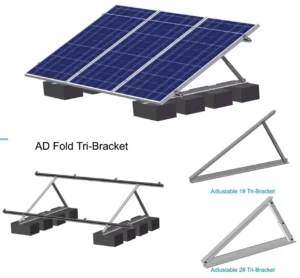 Adjustable Tin Roof Solar Panel Bracket Aluminium Solar Panel Tripod for Home Solar Panel System
