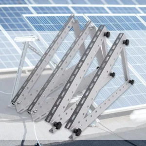 Adjustable Triangular Photovoltaic Balcony Bracket Made Aluminum Alloy AL6005-T5 15-30 Degrees Adjustable Angle for Solar Panel
