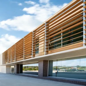 Adjustable Vertical Outdoor Aluminum Alloy Curtain Wall Facade Ventilation Decorative Heatproof Energy Saving Modern Design
