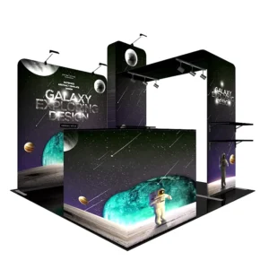 Advertising Aluminium Trade Show Expo 3x3m Modular Exhibition Booth with Easy Installation and Customized Design JR 3×3