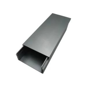 Al 6063 Extruded Aluminum Enclosure Aluminum Profiles Junction Box Cutting Bending Welding Punching Services Anodized Silver
