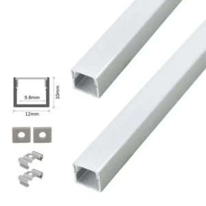 Alu Profile for Led Strips 1210 U Shape Anodized Alloy Silvery Black for Cabinet Led Aluminum Profile