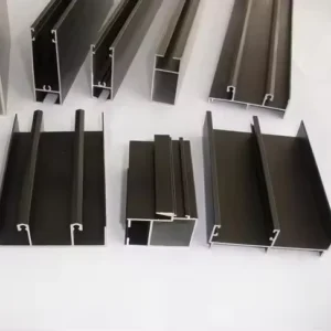 Aluminium Alloy 6000 Series Profile Sections with Cutting Service for Windows and Doors
