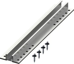 Aluminium Anodized Corrugated Metal Roof Solar Mini Rail Hook Compatible Quick Install Roof Mounting Bracket