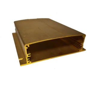 Aluminium Box Profile 6063 T5 Factory Direct Golden Anodized Customized Electronic Enclosure Extruded Aluminum Manufacturer