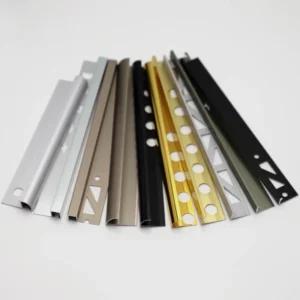 Aluminium Extrusion Profiles Metal Tile Trim Corners For Decoration Walls Floor
