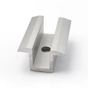 Aluminium PV Module Solar Panel Mid Clamp Anodized Surface for Solar Ground Roof Carport Mounting Systems