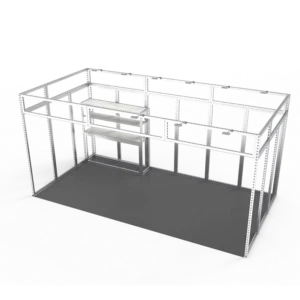 Aluminium Profiles Exhibition Booth Custom Display Design Lightweight Trade Show Booth Display Modular Frame Case Without Tools
