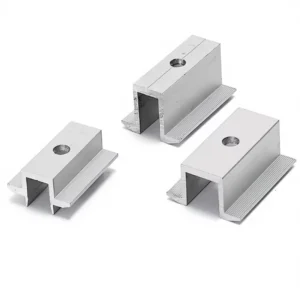 Aluminium Solar Mid Clamp Adjustable High Strength Custom PV Panel Mounting Brackets Solar Panel Fixing Clips