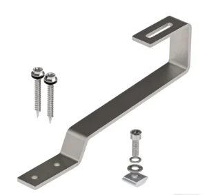 Aluminium Solar Panel Mounting System Stainless Steel Hook Solar Photovoltaic Mounting Accessories