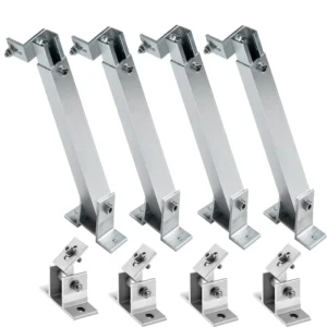 Aluminium Solar Panel PV Mounting Structure Adjustable Solar Panel Tilt Leg Mount Bracket Tilt Mounting Triangle Rack