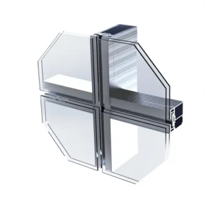 Aluminum 6000 Series Energy-saving System Villas Commercial Buildings Vertical Structure Mid-rise Building Glass Curtain Welding