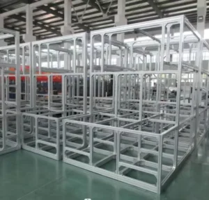 Aluminum 6063 T5 Powdercoated Metal Frame Shelf Rack Home Warehouse Custom Adjustable Quick Installation Industrial Stacking