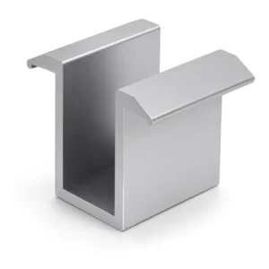 Aluminum AL6005 T5 Anodized Solar Mid Clamp Model SK ZY013 73205 for Ground Mounting System Secure Panel Fastening Wind Load