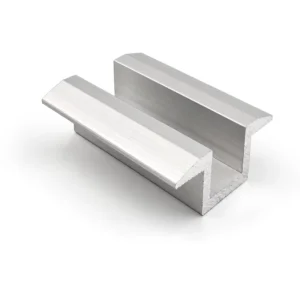 Aluminum AL6005-T5 Anodized Solar Mid Clamp for Roof Carport System Meeting International Safety Standards 40m/s Wind Load