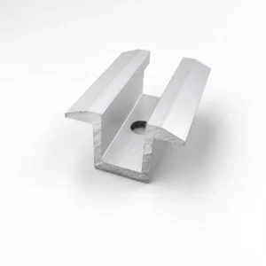 Aluminum AL6005-T5 Solar Mid Clamp for Roof/Carport Accessories Anodized Surface Optimized for Rapid Field Deployment
