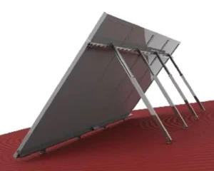 Aluminum Adjustable Solar Panel Mounting Brackets on Rooftop