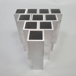 Aluminum Alloy 6000 Series Hollow Tubes Rectangle Square Extrusion Cutting High Precision Custom Sizes Singapore