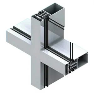 Aluminum Alloy 6063 Powder Coated Facade System Profiles for Glass Curtain Wall External Structure Modern Design Warranty