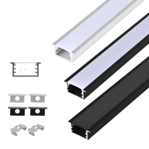 Aluminum Alloy Cabinet Profile 1509A Recessed Extrusion T Profile 6000 Series Anodized Dimmable DC24V 3 Year Warranty for LED