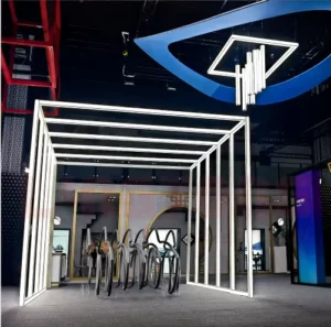 Aluminum Alloy Exhibition Booth Profile Four-Sided Luminous Column Extrusion Shell Scheme Stands Displays Customized Color Max.
