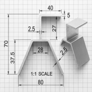 Aluminum Alloy Fixture T5 Solar Mounting Bracket Solar Installation System