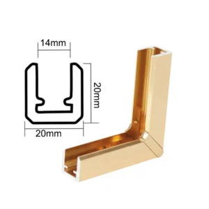 Aluminum Alloy Frameless Railing Profiles for Balcony Fence Handrail Water & Rust Resistant