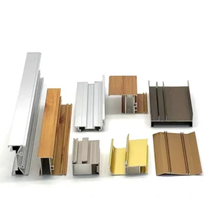 Aluminum Alloy Glass Cabinet Door Metal Frame Profiles with Bending and Welding Services