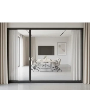 Aluminum Alloy Glass Narrow Frame Curtain Wall System Modern Design Soundproof Office Hotel Living Room Partition