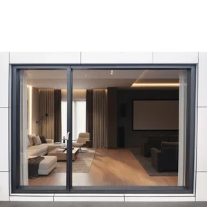 Aluminum Alloy Glass Narrow Frame Curtain Wall System Modern Luxury Villa Home Theater Lounge Partition Hotel Living Room Hall