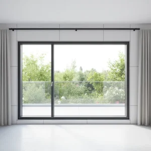 Aluminum Alloy Glass Narrow Frame Curtain Wall System Modern Villa Residential Living Room Balcony Partition Hotel Gym