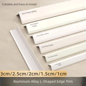 Aluminum Alloy L Shaped Profile Corner Protector Trim Modern Moisture Proof Durable Eco Friendly Decorative Wall Corner Molding