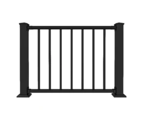 Aluminum Alloy Metal Deck Stairs Handrail Outdoor Balustrade Balcony Railing