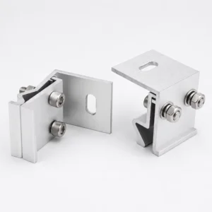 Aluminum Alloy Metal Roof Clamp SUS304 Bolts Non penetrating Solar Carport Accessories and Installation Components Hardware