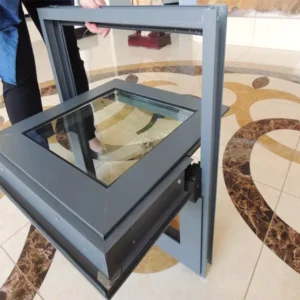 Aluminum Alloy Middle Hung Window Center Pivot Windows Skylight Open Completely