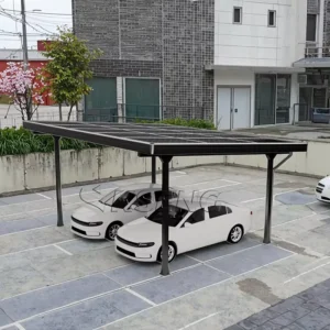 Aluminum Alloy Solar Carport Support Frame Solar Powered Carport Bracket for Residential Parking Lot for Outdoor Use