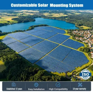 Aluminum Alloy Solar Ground Mounting System Corrosion Resistant Solar Panel Bracket OEM ODM Custom Size