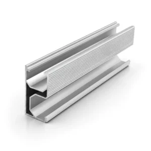 Aluminum Alloy Solar Rail Profile With Anodized Surface For Photovoltaic Roof And Carport Mounting Bracket System