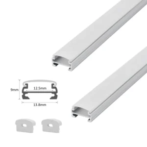 Aluminum Alloy T Profile LED Lighting Square Shelf with PC Cover for Wardrobe Mounted 14x9mm