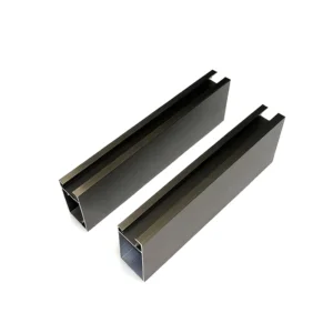 Aluminum Anodized Champagne Corner Aluminum Profiles Frame Extrusion Aluminum Window Profile