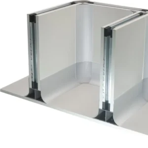 Aluminum Arc Coving Profile Accessory for Cleanroom Hospital Wall Floor Construction Profile Easy Cleaning Curtain Profile