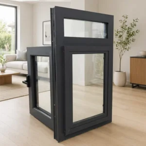 Aluminum Casement Window Thermal Break Aluminum Hurricane Impact Hidden Drainage Commercial Office Sound Insulation
