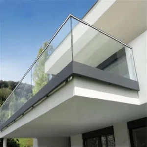 Aluminum Channel for Glass Railing 6063-T5 10mm Thickness U Shaped Structural Glazing Profile