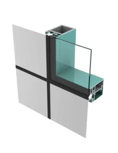 Aluminum Curtain Wall Profiles for Glass Facade Buildings Cutting Bending Welding Services 6000 Series OEM ODM